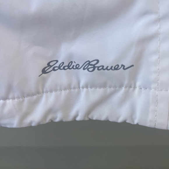 Eddie Bauer Woman’s Hooded Rain jacket-cream -color. Weatheredge line. size M - Picture 6 of 15